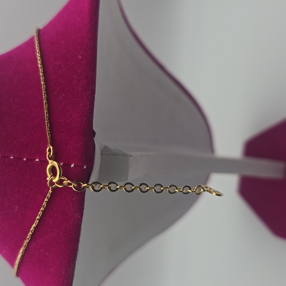 Christian Dior Heart Silver Rhinestones Gold Plated Pendant Necklace (EUC)✨️🖤✨️ - Picture 9 of 10